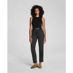 Spanx  Authentic 90s Straight Leg Jeans Black Wash Medium Compression Size L Photo 2