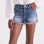 Lucky Brand  Blue High Rise Denim Shortie Shorts 12 / 31 Photo 0