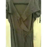 Bishop and Young  Anthropologie Black Tara Wrap Dress‎ size S NWT Photo 1