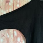 Simply Vera, Vera Wang Simply Vera Vera Wang 3/4 Sleeve Black Tulip Petal Hem Lightweight Sweater Photo 8