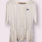 Peter Millar NWT  Richmond Spiders ruffled hem white oversized t-shirt- size XL Photo 1