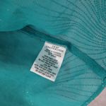 Another Thyme Green Glitter Sparkly Coverup Blouse Party Glam VTG Top Medium 10 Photo 6