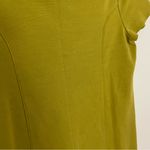 Boden Chartreuse Midi Dress Mustard Yellow Green Cap Sleeve Knee Length Size 4R Photo 13
