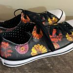 Converse  All Star Lace Up Sneakers Shoes Floral Canvas Polka Dots Women’s Sz 10 Photo 1