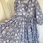 Daughters of India Kyra floral midi dress in Blue Iris size xs Photo 3