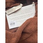 Savannah Morrow  Taya Knit Top in Coco Brown‎ Organic Cotton Turtleneck Large NWT Photo 4