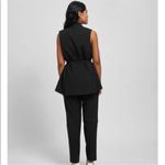 Universal Standard Jenny Black Wool Sleeveless Jacket Vest Tie Belt XS NEW Photo 14