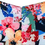 T Tahari Tahari pink watercolor floral scuba V neck cap sleeve midi sheath dress M NEW Photo 6