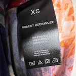 Robert Rodriguez  Navy Floral Print Twist Front Sarong Wrap Skirt Size XS Photo 8