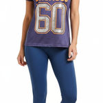 PINK - Victoria's Secret PINK NFL Broncos Womens Blue Sequin Glitter Jersey Sporty Fanwear Size XS Photo 0