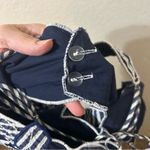 Anthropologie Celandine Hibiscus Cutwork Cotton Midi Dress Blue & White Size XS Photo 9