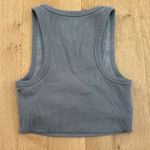Ksubi  Tank Top Size S Gray Cropped Rib Photo 3