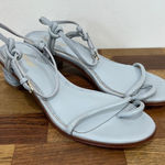 J. McLaughlin  Womens‎ Sandals 8.5 Blue Strappy Kitten Heel NEW Reptile Heel Solid Photo 0