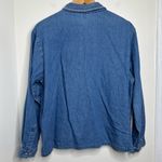 Vintage Maggie & Max Denim Chambray Button Down Blouse Top Size XL embroidered Photo 4