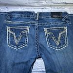 Vigoss Jeans Women's The Chelsea Boot Cut 31x33 Blue Embroidered Med Wash Denim Photo 15