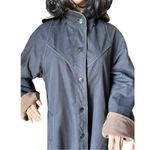 American Vintage Vintage The Membership Reversable Corduroy brown/ black hooded Coat size large Photo 14