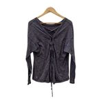 Lululemon ✨ Laced With Intent Grey Laced Back Long Sleeve Sz 6 Top✨ Photo 10