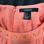 Forever 21  Gold Spike Neckline Crepe Boxy Mini Dress Photo 8