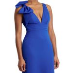 Mac Duggal ‎ 49454 Bow Shoulder Gown Royal Blue 10 Photo 2