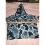 Athleta Cropped Hoodie Size 1X Plus Teal Blue Green Kangaroo Pocket Sporty Spice Photo 3