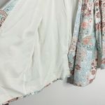Chico's  Paisley‎ Floral Twill Blazer White Multi Open Front 16/18 Chico’s Size 3 Photo 8
