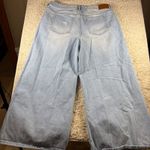 Eloquii  Wide Leg Jeans Distressed Light Wash Size 14 Photo 11