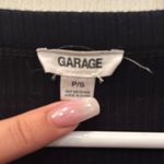 Garage Black V-Neck Ribbed Women's Top Photo 3