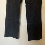 Burberry  London Stripped Wide Wool leg‎ pants black sz 12 Photo 9