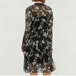 See By Chloe See By Chloé Lace Slip Midi Dress Semi-Sheer Long Sleeve Floral Pattern AOP sz L Photo 1