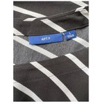 Apt. 9  Black & White Striped Short Sleeve V Neck Pockets Shift Dress Size Large Photo 7