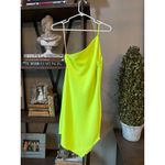 ET OCHS Mia Asymmetric Mini Dress Light Green Womens Size 4 Yellow Photo 2