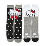 Hello Kitty Sanrio  Valentines Day Perfect Pair Crew Socks in Heart Box NEW Photo 0