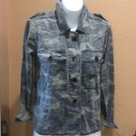 Lucky Brand  camouflage denim button up shirt Photo 0