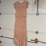 Lucky Brand  YELLOW PINK FLORAL FELICE HI LOW MIDI DRESS XL Photo 7