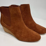 Lands' End Lands‎ End suede wedge booties size 9 Photo 0
