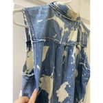 Guess  Jeans Women's Top Denim Tank Tie Button Blue Wash Large Photo 8