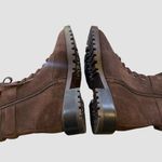 Vince Camuto Fawdry Womens Chocolate Brown Combat & Lace-up Boots Side Zip 6.5M Photo 4