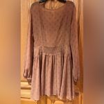 Free People Baby Dee Sheer Chiffon Lined Babydoll Mini Dress Brown Size Medium Photo 8