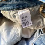 American Eagle AE Mom Short Frayed and Ripped Light Wash Photo 4