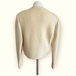 BRANDON Vintage Pure Virgin Wool Cropped Floral Embroidered Cardigan Size M Size M Photo 5
