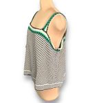 Lane Bryant  Striped Stitch Sweater Tank Crocheted Square Neck Neutral Pullover Photo 4