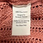 Savannah Morrow  Pink Mirana Crochet Mini Skirt 100% Pima Cotton XXS NWOT Beach Photo 5