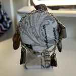 Boho Silver Tone Black Gemstone Bracelet | Agate or Smoky Quartz Style Jewelry Photo 3