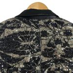Rotate Birger Christensen Augustina Black Jacquard Sequin Blazer Size 4 Photo 11