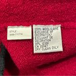 Talbots Vintage Wool Holiday Sweater Vest size M Red Stockings Gifts Festive Photo 6