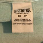 PINK - Victoria's Secret VS PINK Teal Blue Long Sleeve Logo T-Shirt Photo 2