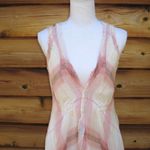 Elizabeth and James Pink Cream Plaid Dress Photo 3