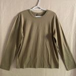 SKIMS NWT Lounge Jersey Long Sleeve Top Khaki Sz S Cozy Lux Loungewear Photo 0