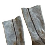 Attilio Giusti Leombruni AGL Grey Leather Suede Boots Tall Buckle Size 36 5.5 Gray Photo 2