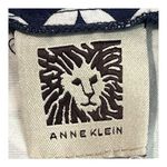 Anne Klein  Geometric Print Ankle Pants‎ Blue White Pattern Women Size Large Photo 8